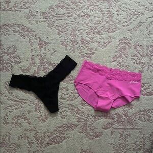 Pink and Black PINK XS Underwear Set
